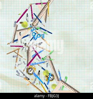 Zurück zu Schule Hintergründe. EPS 10 Stock Vektor