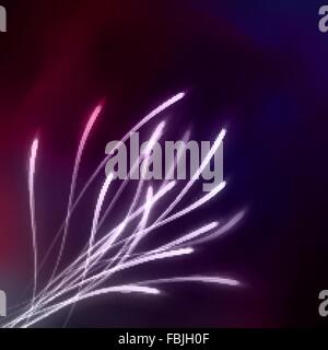 Neonlicht geschwungene Linien. EPS 10 Stock Vektor