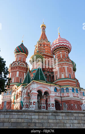 Ansicht der Basilius-Kathedrale in Moskau Stockfoto