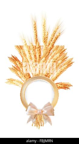 Ähren mit Platz für Text. EPS 10 Stock Vektor