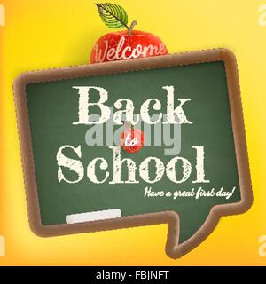 Willkommen zurück in die Schule. EPS 10 Stock Vektor
