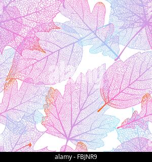 Nahtlos mit Herbstlaub. EPS 10 Stock Vektor