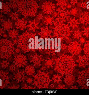 Tiefes Rot Weihnachten Musterdesign. EPS 8 Stock Vektor