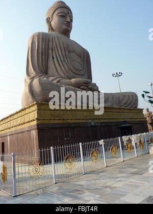 Daibutsu, der große Buddha-Statue in Bodhgaya, Indien Stockfoto