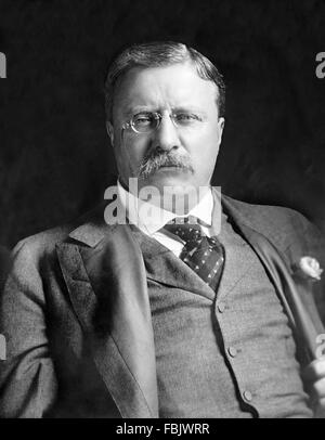 Teddy Roosevelt. Porträt von Theodore Roosevelt, dem 26. US-Präsidenten, c.1907 Stockfoto