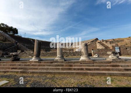 Das römische Theater im Heiligtum von Asclepion, Pergamonmuseum, Stockfoto