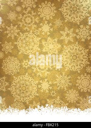 Goldene elegante Weihnachten Vorlage. EPS 8 Stock Vektor