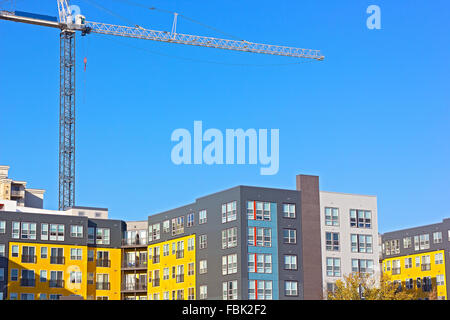 Städtische Wohnsiedlung in Nord-Virginia, USA. Stockfoto