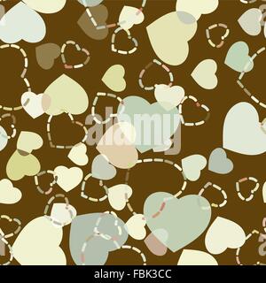 Nahtlose Herzen Muster. EPS 8 Stock Vektor