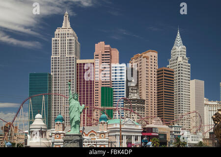 New York New York Hotel and Casino, Las Vegas Stockfoto