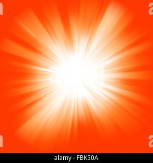 Orange Farbe platzen. EPS 8 Stock Vektor