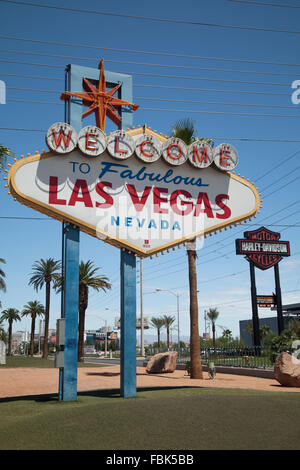 Welcome to fabulous Las Vegas Schild auf dem strip Stockfoto