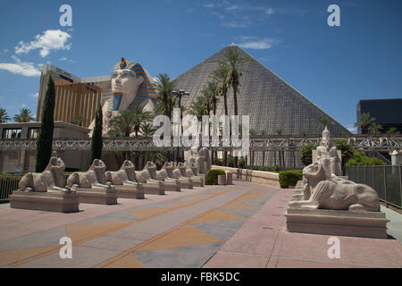 Das Luxor Hotel and Casino, Las Vegas Stockfoto