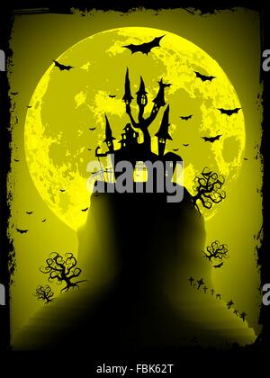 Gruselige Halloween mit Textfreiraum. EPS 8 Stock Vektor