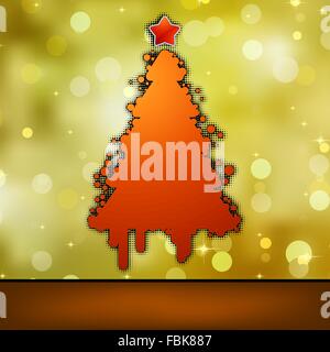 Weihnachtskarte-Vorlage. EPS 8 Stock Vektor