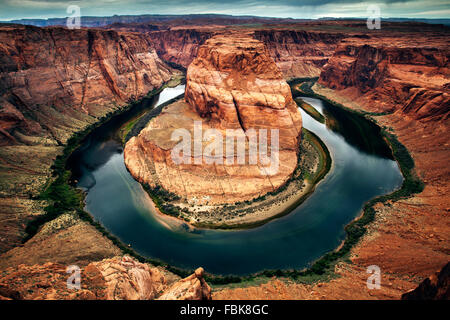 Horseshoe Bend, Colorado River in der Nähe von Page, Arizona Stockfoto