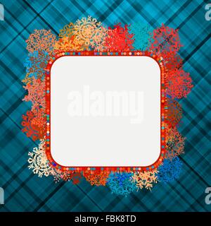 Vorlage-Rahmendesign für Xmas-Karte. EPS 8 Stock Vektor