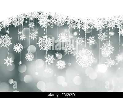 Weihnachten Hintergrund mit Schneeflocken. EPS 8 Stock Vektor