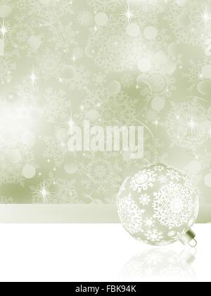 Elegante Weihnachtskugeln auf abstrakt. EPS 8 Stock Vektor