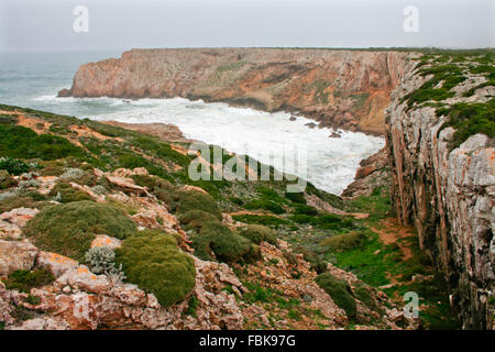 Cabo de Sao Vicente, die meisten Süd Südwest Punkt Europas, Portugal Stockfoto