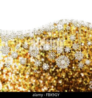 Weihnachten Hintergrund mit Schneeflocken. EPS 8 Stock Vektor