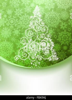 Weihnachtsbaum, Greeting Card EPS 8 Stock Vektor