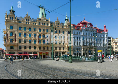 Kings Court Hotel am Namesti Republiky Platz, Prag, Tschechien Stockfoto