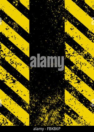 Eine Gefahr für die trashigen und abgenutzte Streifen Textur. EPS 8 Stock Vektor