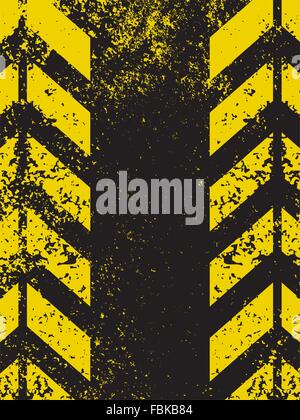 Eine Gefahr für die trashigen und abgenutzte Streifen Textur. EPS 8 Stock Vektor