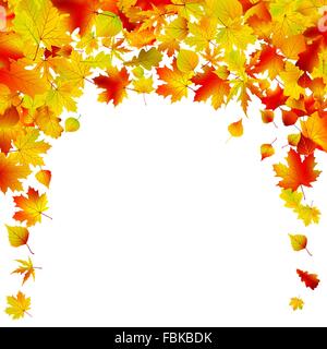 Herbst Hintergrund isoliert-Design. EPS 8 Stock Vektor