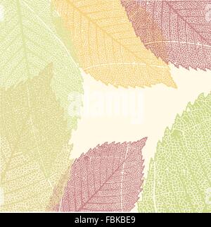 Herbst Blätter-Muster. EPS 8 Stock Vektor
