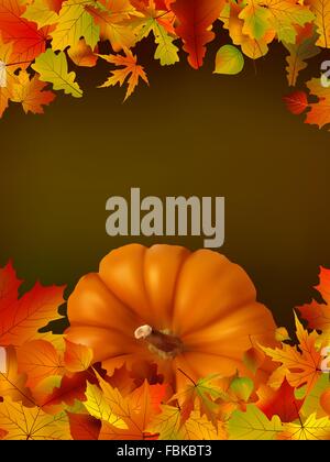Thanksgiving-Vorlage mit Textfreiraum. EPS8. Stock Vektor