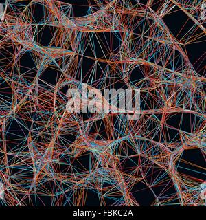 Leuchtend bunte abstrakte Tech Hintergrund. EPS 8 Stock Vektor