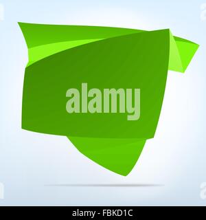 Abstrakte Origami-Sprechblase. EPS 8 Stock Vektor