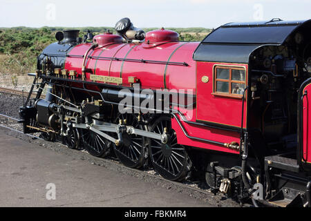 England, Kent, Dungeness. Die Miniatur-Dampflok "Winston Churchill" Stockfoto