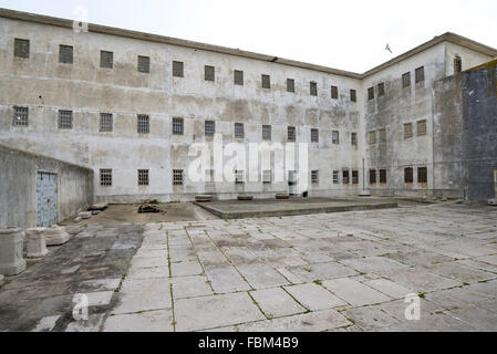 Ehemaliges Gefängnis für politische Gefangene in Peniche, Portugal. Stockfoto