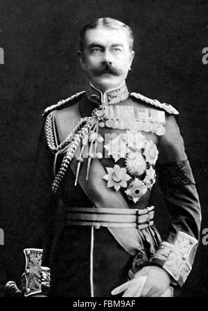 HORATIO HERBERT KITCHENER (1850-1916) als Feldmarschall im Januar 1916 Stockfoto