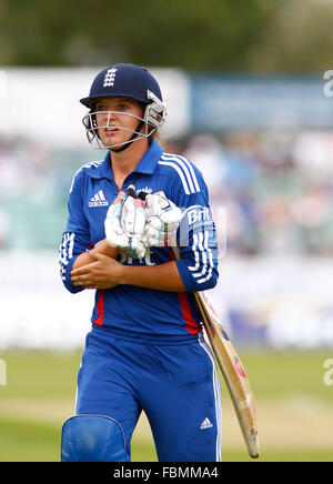 CHESTER LE STREET, ENGLAND 8. September 2012. Während des 1. Nat West t20 Cricket match zwischen Team und Westindien England Frauen Frauen und spielte im Emirat Riverside Cricket Ground, Durham. Stockfoto