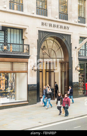 Burberry Store, Regent Street, London, england Stockfoto