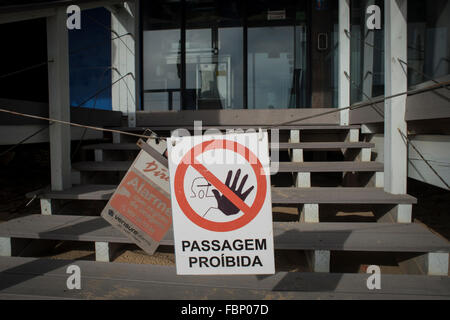 Kein Eintrag Zeichen in Portugal Stockfoto