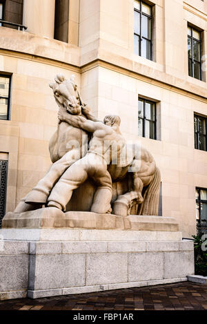 Mann, Steuern, Handel, Federal Trade Commission, 600 Pennsylvania Avenue NW, Washington DC Stockfoto