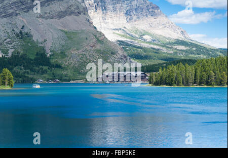 Swiftcurrent Lake im Glacier National Park, USA Stockfoto