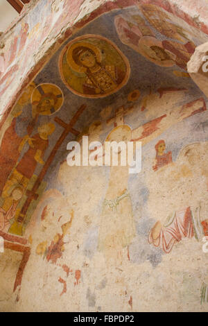 Fresko in Kirche St. Myra Türkei Stockfoto