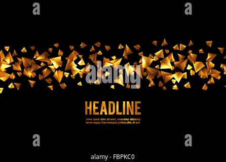 Wireframe polygonalen Hintergrund. Stock Vektor