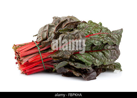 Roter Mangold Haufen Stockfoto