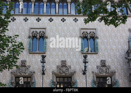 Casa Amatller, Modernisme-Stil Gebäude in Barcelona, entworfen von Josep Puig Stockfoto