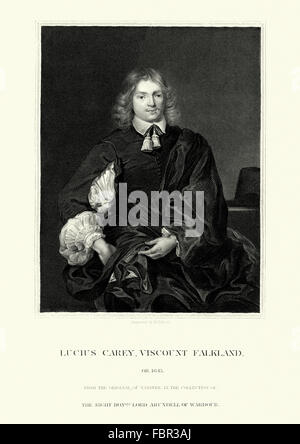 Lucius Cary, 2. Viscount Falkland 1610 to1643 ein englischer Schriftsteller und Politiker, der saß im House Of Commons von 1640 bis 164 Stockfoto