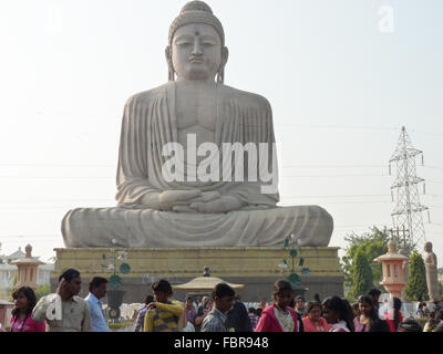 Daibutsu, der große Buddha-Statue in Bodhgaya, Indien Stockfoto