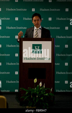 Donnerstag, November 19, 2015: Dr. John Lee, Senior Fellow am Hudson Institute, Washington, DC, USA Stockfoto