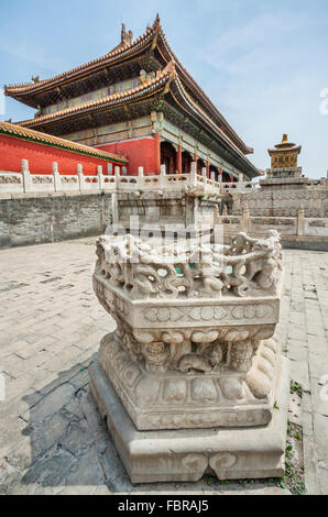 China, Peking, Verbotene Stadt, Qian Qing Gong, Palast der Himmlischen Reinheit Stockfoto